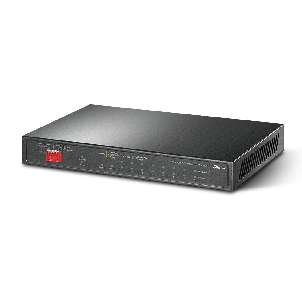 TP-Link 10-Port Gigabit PoE+ Desktop Switch | TL-SG1210MP