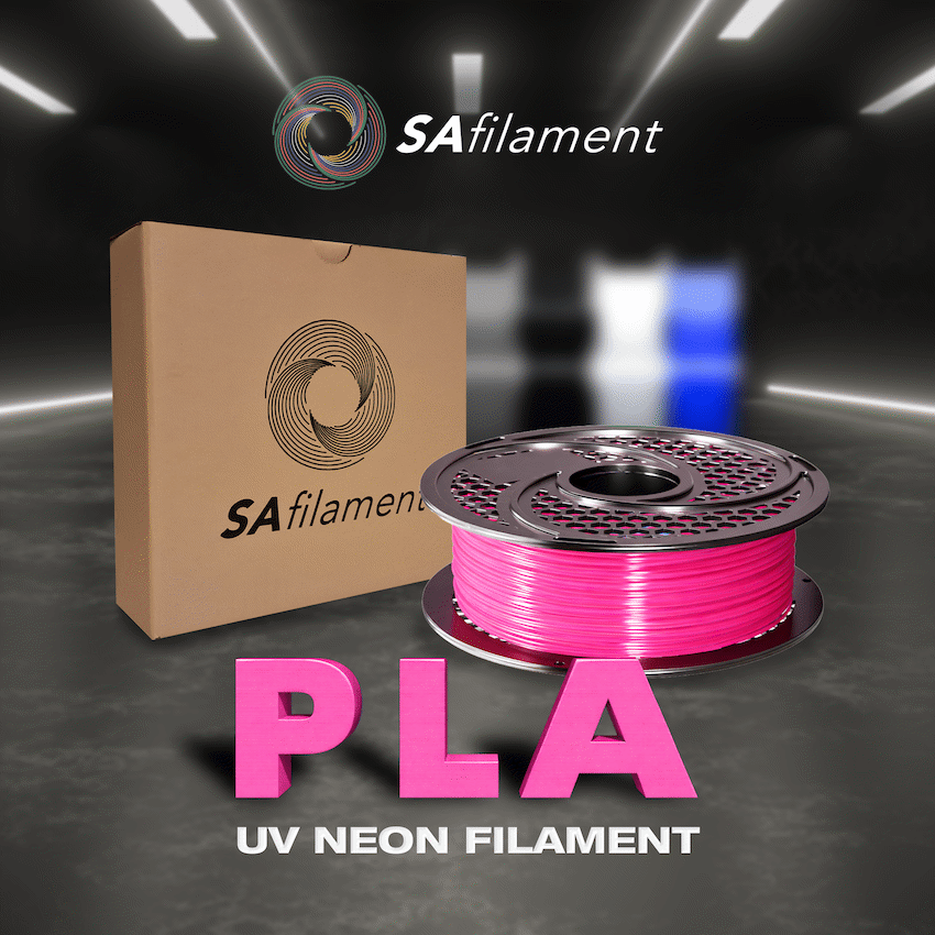 SA Filament PLA UV Neon Filament 1kg - Pink