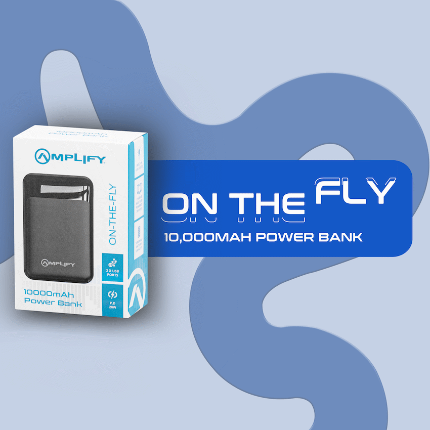 Amplify On The Fly 10,000mAh Power Bank - Guards On Duty Shop & Security Guards