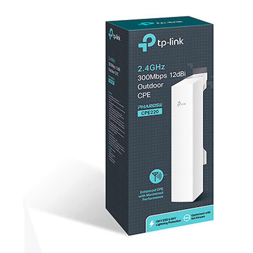 TP-Link CPE220 2.4ghz 300Mbps 12dBi Outdoor CPE