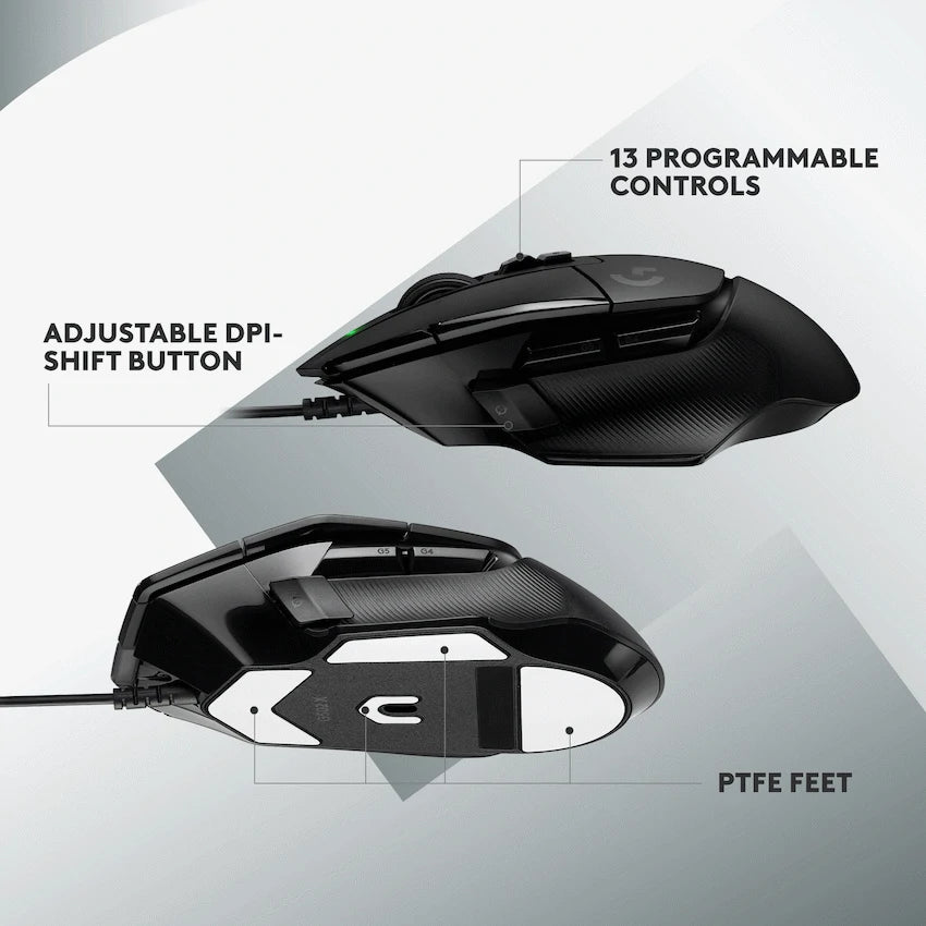 Logitech(R) G502 X Gaming Mouse - Black