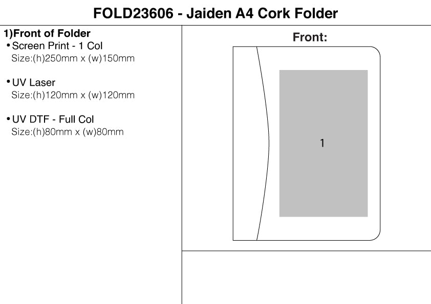Jaiden A4 Cork Folder