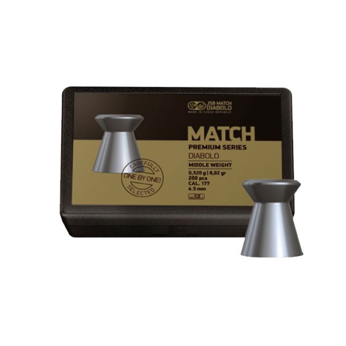 JSB Match Diabolo Premium Series Middle Weight 4.5MM 200CT - JSB-1016