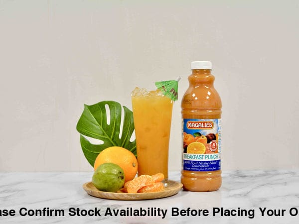 6 x MAGALIES 1 liter Breakfast Punch 40% (Sold 6x 1L Per Case)