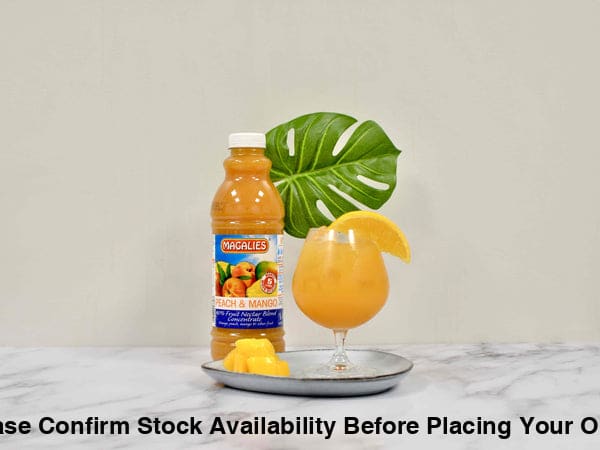 6 x MAGALIES 1 liter Peach & Mango 40% Concentrate (Sold 6x 1L Per Case) - Magalies Nectar Juice