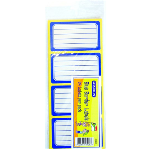 Marlin Colour Border School Labels