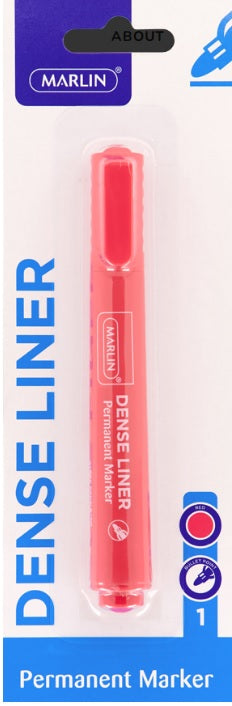 Marlin Dense Permanent Markers 1&Apos;S Red