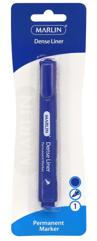 Marlin Dense Permanent Markers 1&Apos;S Blue