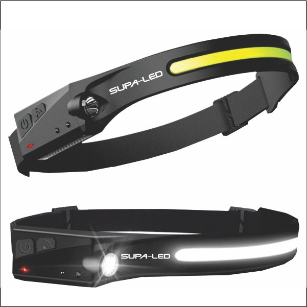 Supaled Aura 230 Degree 350L Rechargeable Headlamp with COBB & Motion Sensor