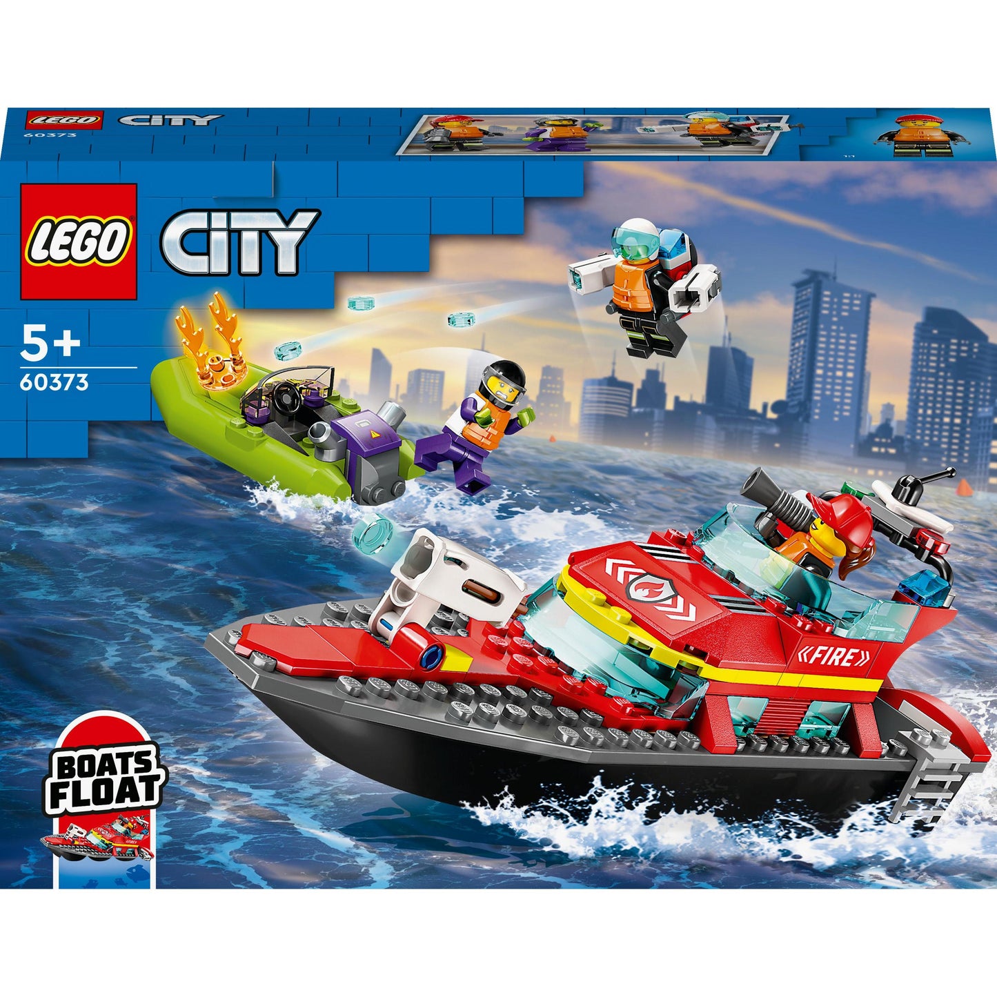 LEGO Fire Rescue Boat — Set 60373