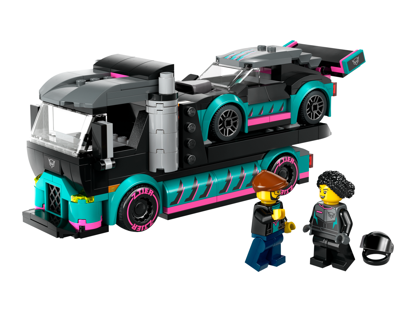 LEGO Race Car and Car Carrier Truck — Set 60406