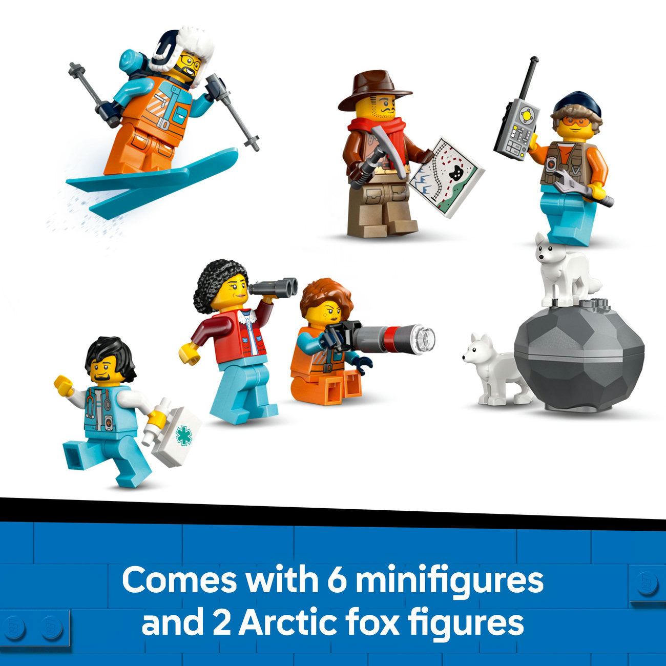 LEGO® City Explorers’ Arctic Polar Express Train Toy Vehicle Set 60470