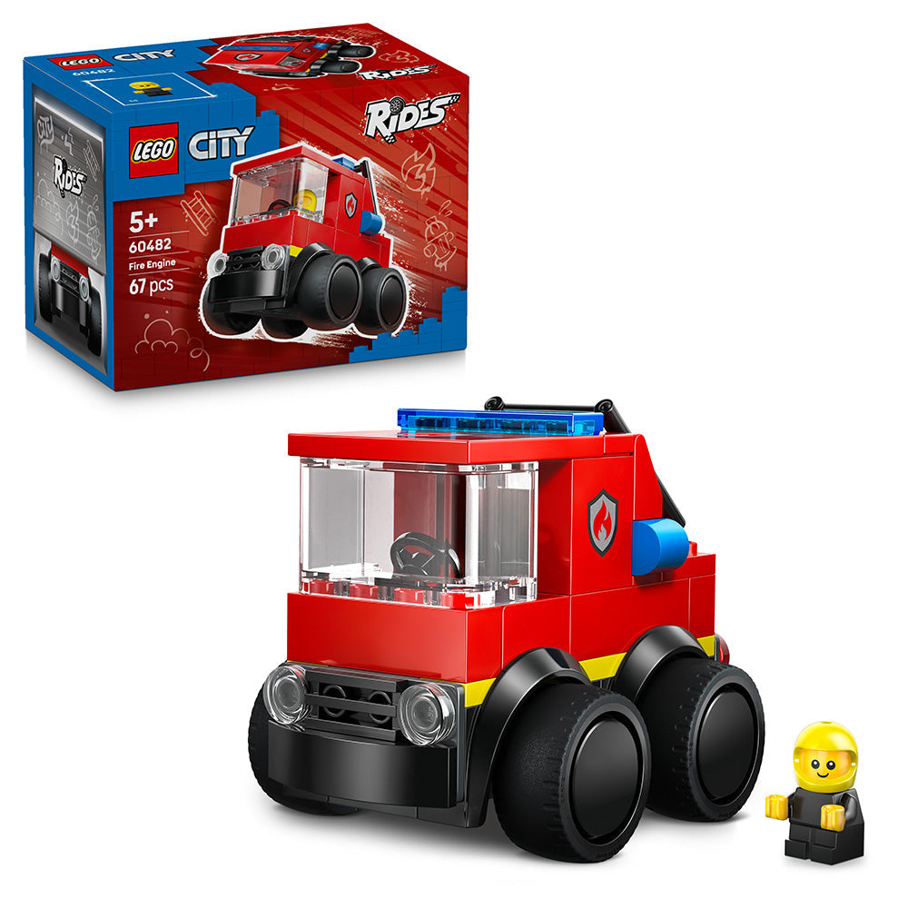 LEGO® City Rides – Fire Engine Toy Building Set 60482
