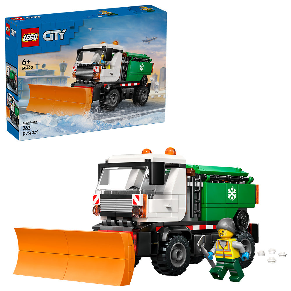 LEGO® City Snowplough Truck Toy Vehicle with Minifigure 60490