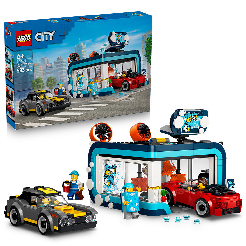 LEGO® City Drive-Through Car Wash - Building Kit 60497