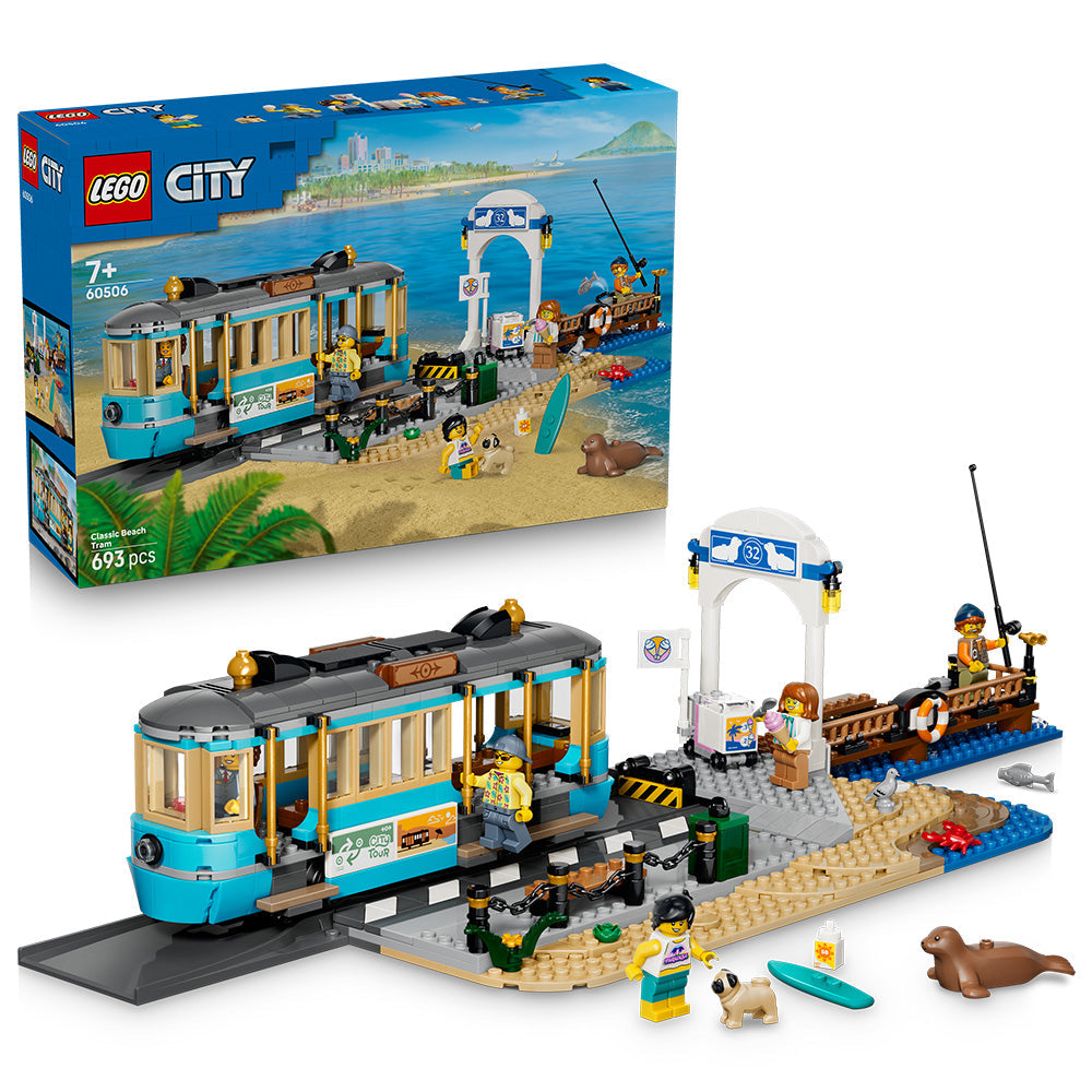LEGO® City Classic Beach Tram - Train Toys 60506