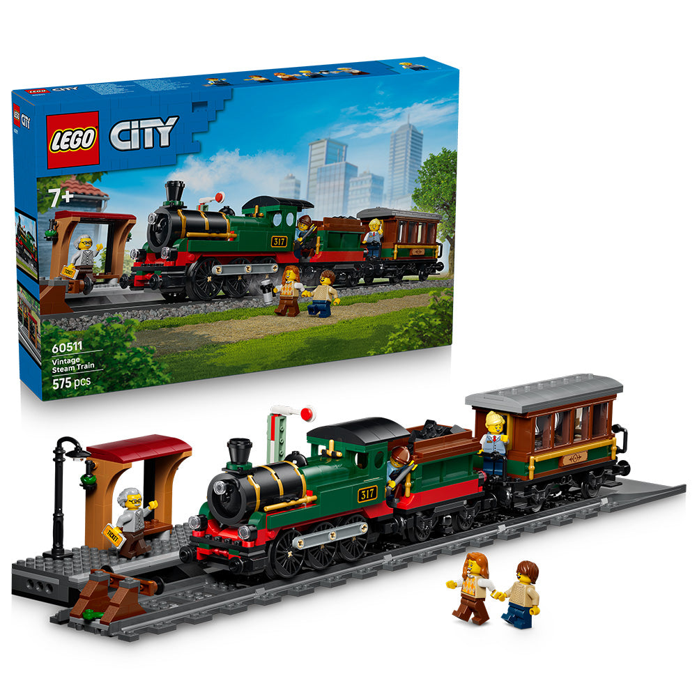 LEGO® City Vintage Steam Train - Toy Building Set 60511