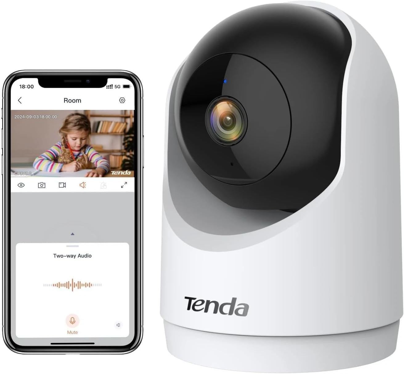 TENDA 3mp Security Wi-Fi Pan/Tilt Camera