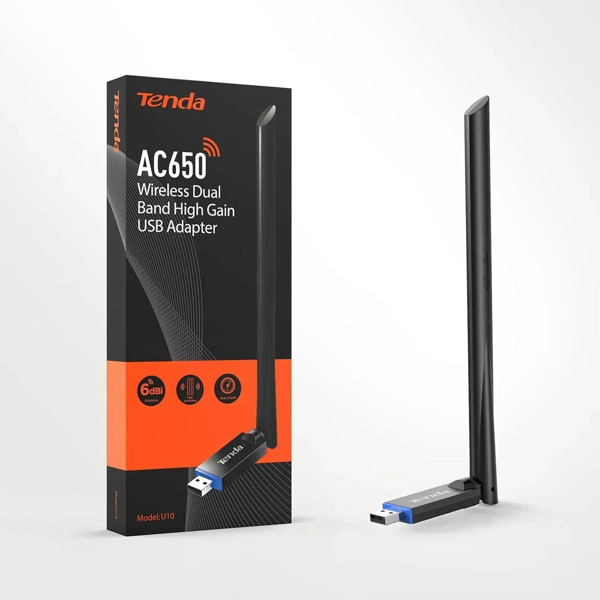 Tenda AC650 Dual-band Wireless USB Adapter Guards On Duty Security