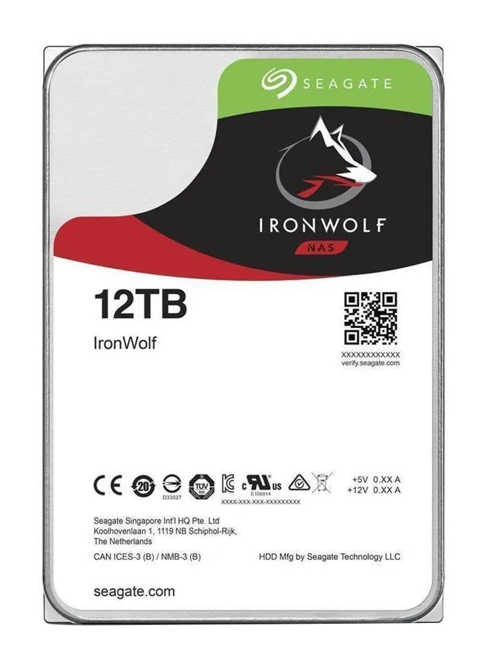 Seagate Ironwolf 12TB 256MB 7200 RPM 3.5" SATA NAS HDD
