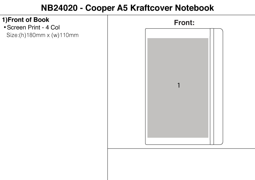 Cooper A5 Kraftcover Notebook