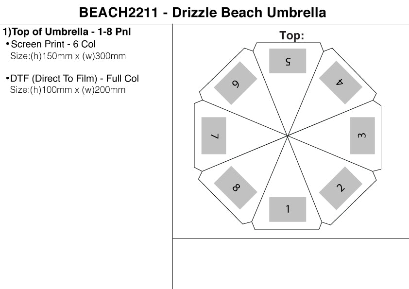 Drizzle Beach Umbrella