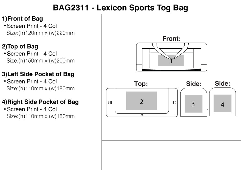 Lexicon Sports Tog Bag