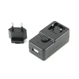 Zebra USB type C power supply adaptor with European Union plug. Used with USB-C Cable (CBL-EC5X-USBC3A-01) to charge device. USB