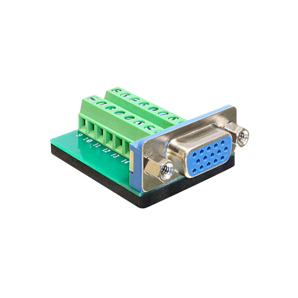 Delock Adap Vga Female - Term Block 15pin (65170) — Delock | Guards on Duty Shop