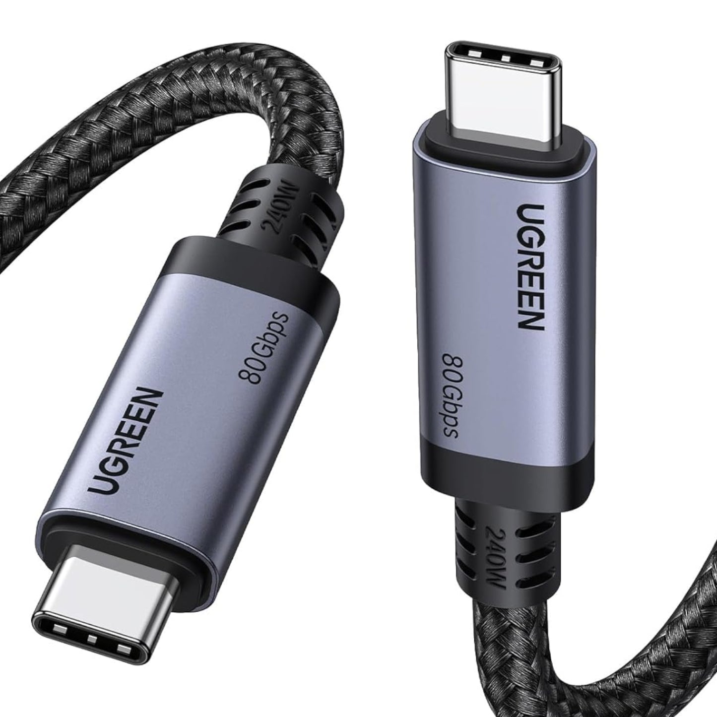 UGREEN USB4 Gen4 240W USB-C to USB-C Cable (Black) - Guards On Duty Shop & Security Guards