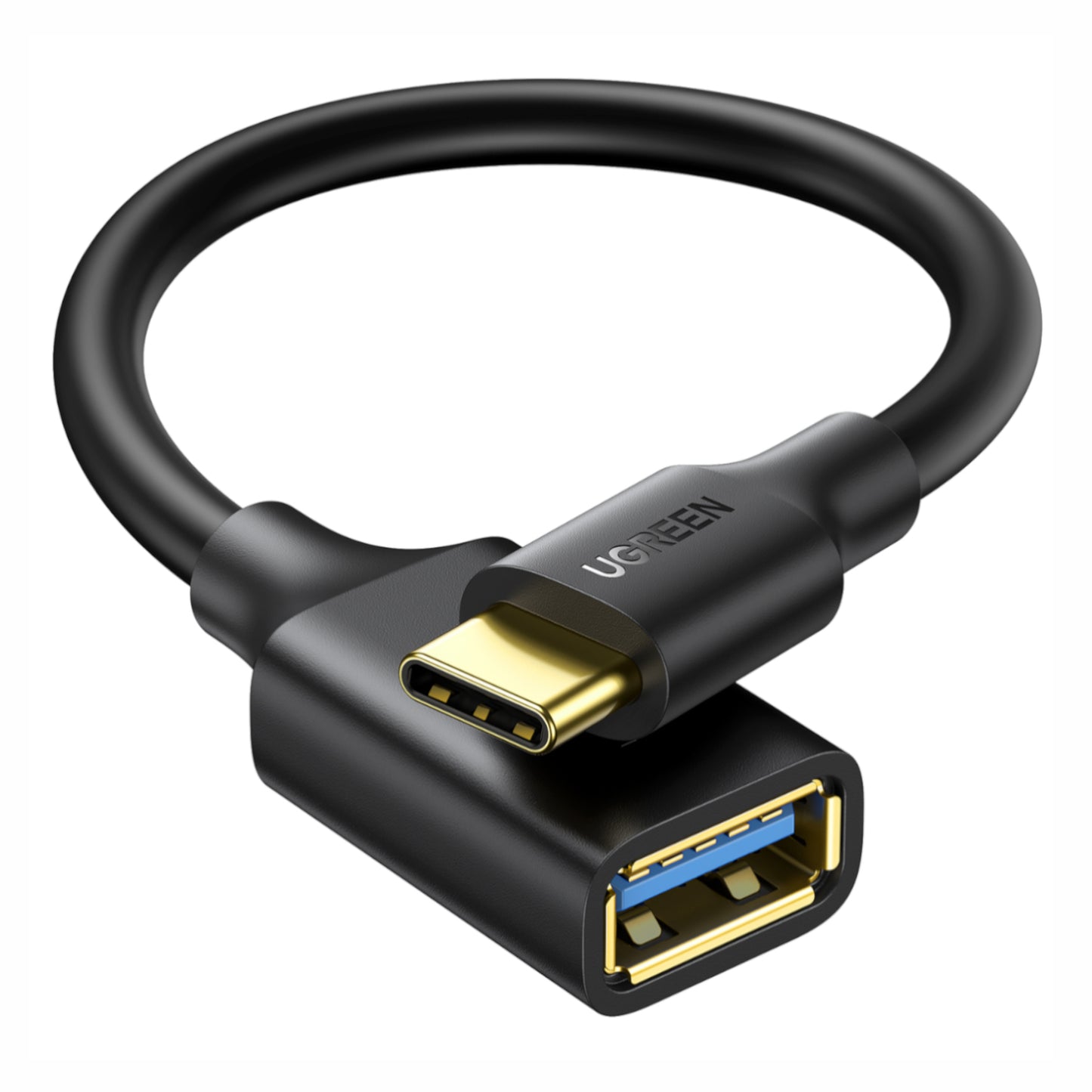 UGREEN Type-C to USB-A Adapter (Male to Female, 15cm)– Black - Guards On Duty Shop & Security Guards