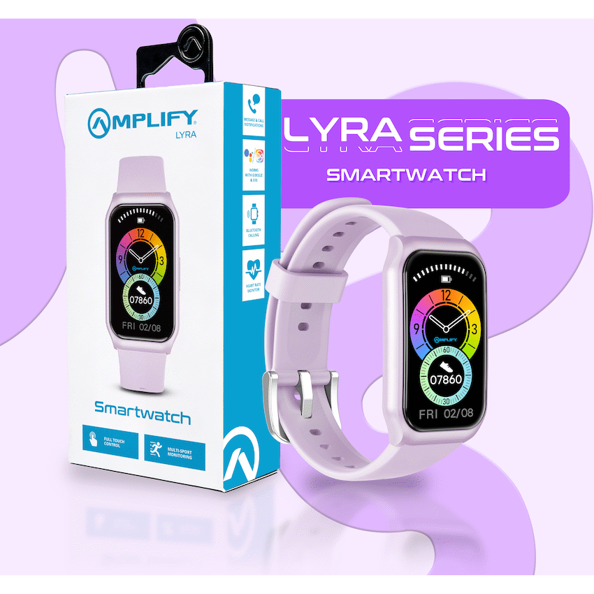 Amplify Lyra Series Smartwatch - Purple - Guards On Duty Shop & Security Guards
