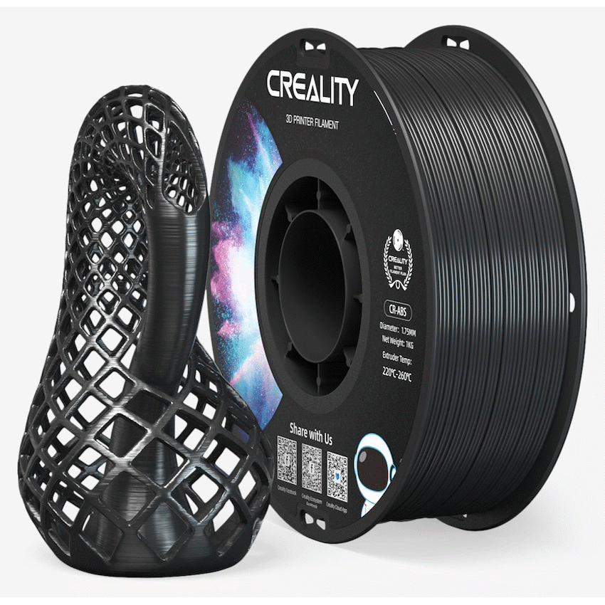 Creality ABS Filament - Black 1kg - Guards On Duty Shop & Security Guards