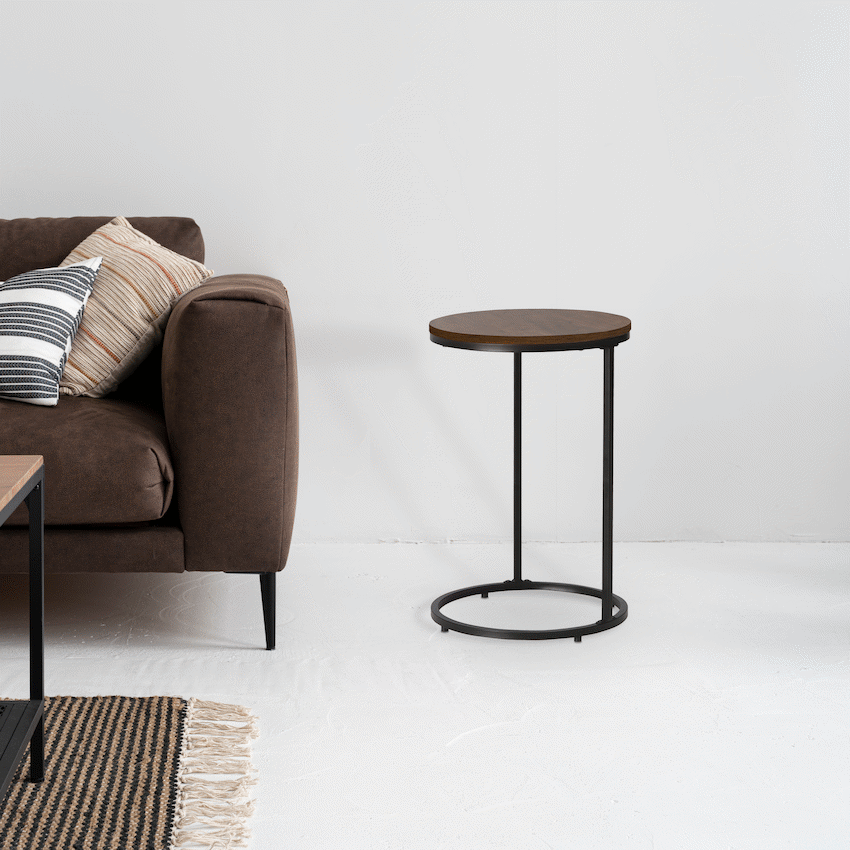 Everfurn Nordic Side Table Mahogany