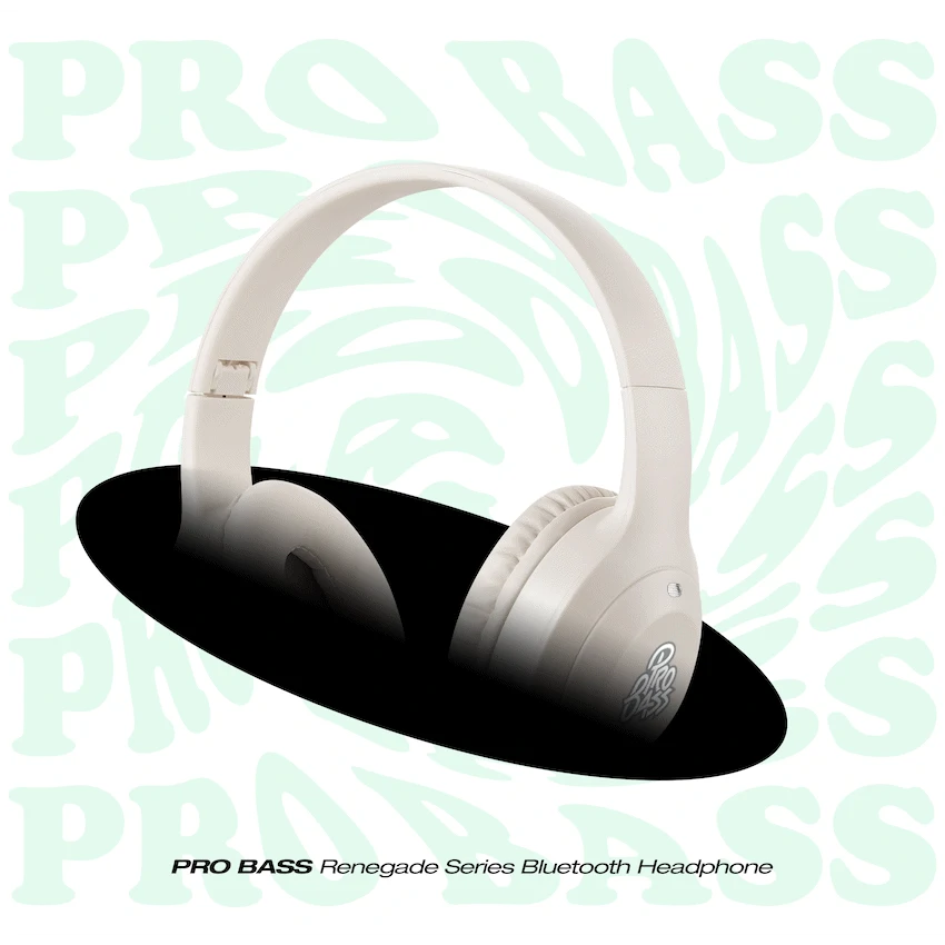 Pro Bass Renegade Series Bluetooth Headphone - Nude