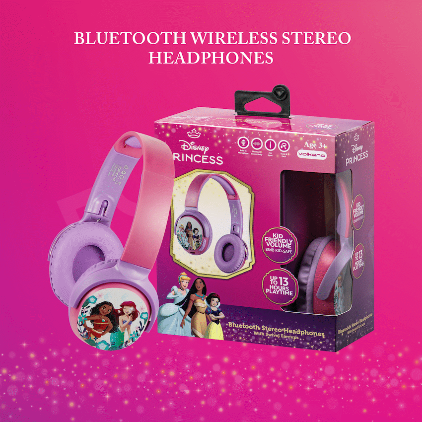 Disney Princess Bluetooth Wireless Stereo Headphones - Guards On Duty Shop & Security Guards