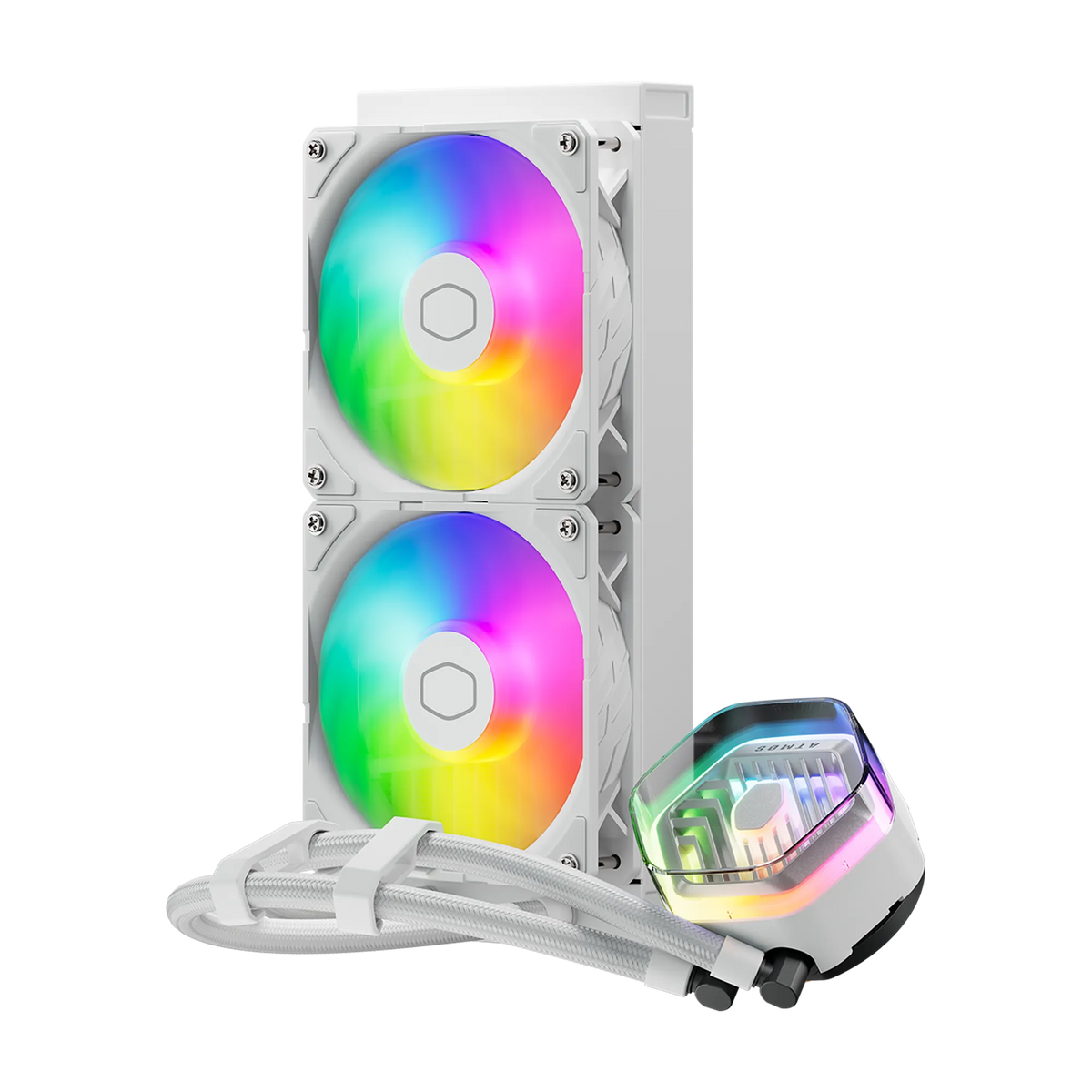 Cooler Master MasterLiquid 240 ATMOS White AIO Liquid Cooler White;Intel® LGA 1851 /1700 /1200 /1151 /1150 /1155 / 1156 AM4; AM5