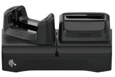 Zebra Single-slot and spare battery charging cradle for TC22 / TC27 device and its spare battery. Power supply (PWR-BGA12V50W0WW
