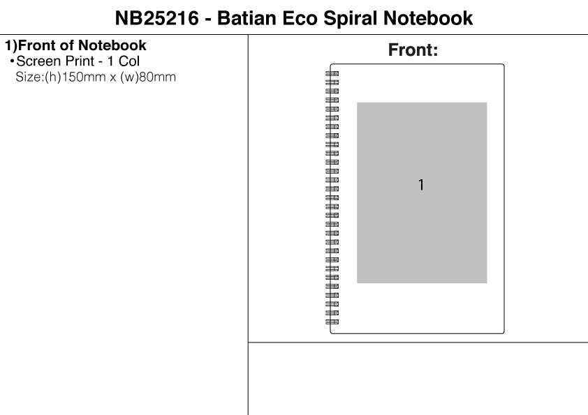Batian Eco Spiral Notebook