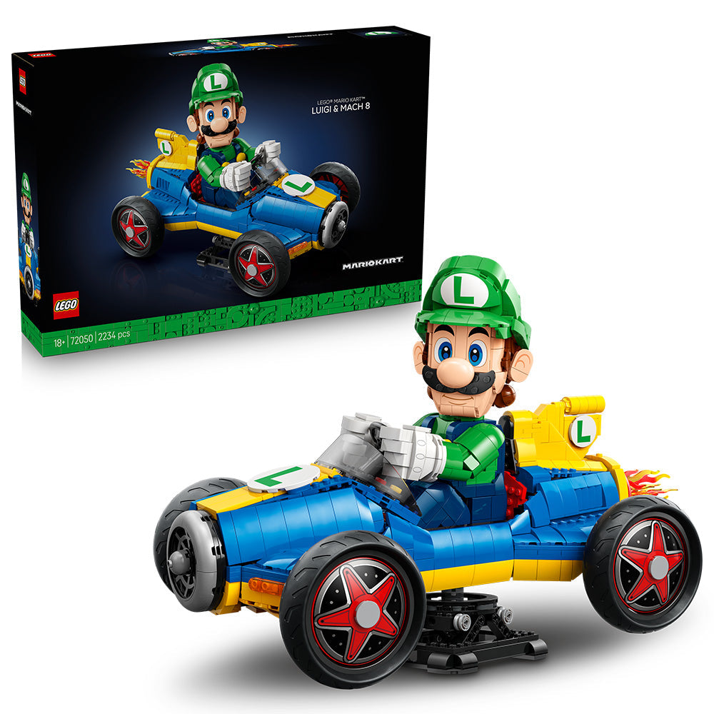 LEGO® Super Mario™: Mario Kart™ – Luigi & Mach 8, Collectible Model 72050