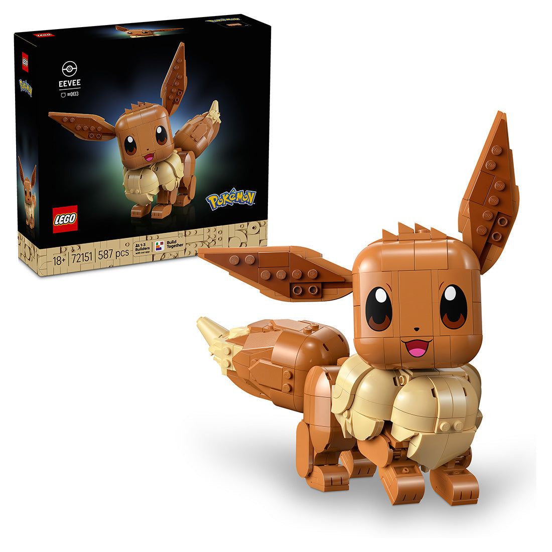 LEGO® Pokémon™ Eevee Model Building Kit Gamer Merch 72151