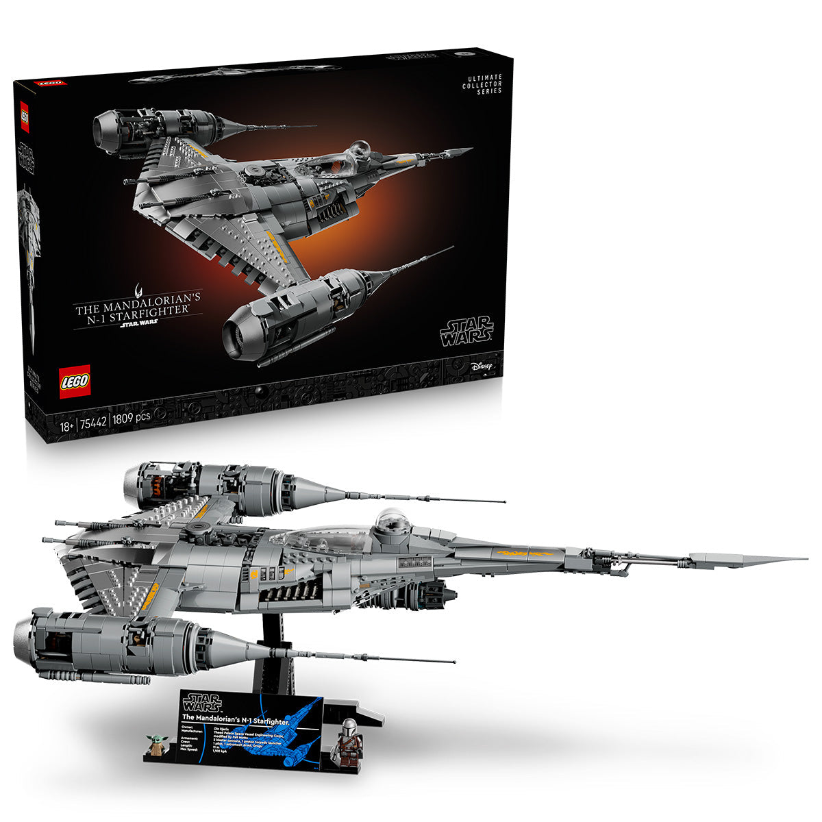 LEGO® Star Wars™ The Mandalorian’s N-1 Starfighter™ 75442