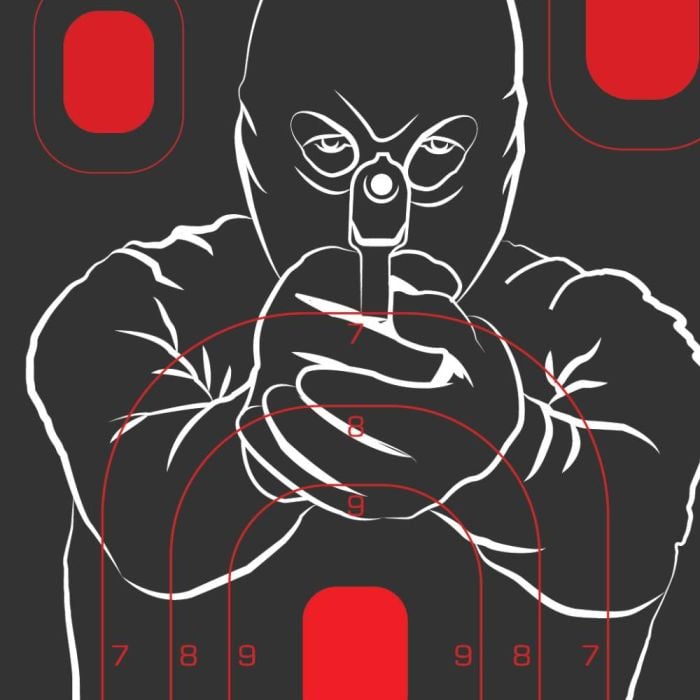 ALLEN BAD GUY TARGET 12X18 5 PACK ALLEN BAD GUY TARGET 12X18 5 PACK