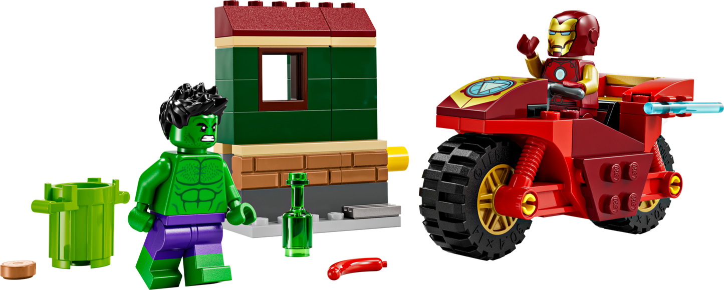 LEGO Iron Man With Bike And The Hulk — Set 76287