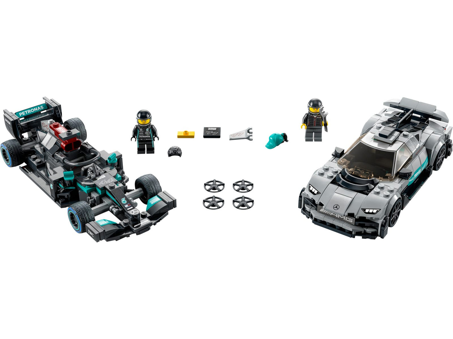LEGO Mercedes-AMG F1 W12 E Performance & Mercedes-AMG Project One — Set 76909