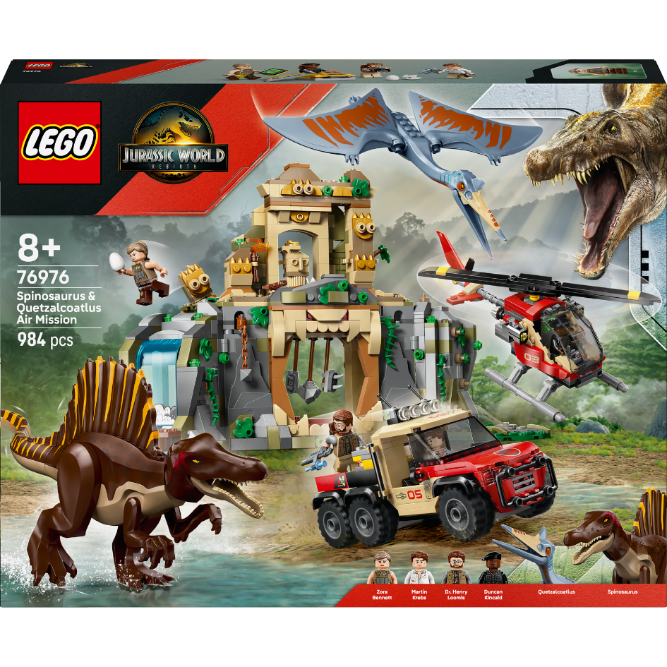 LEGO Spinosaurus & Quetzalcoatlus Air Mission — Set 76976