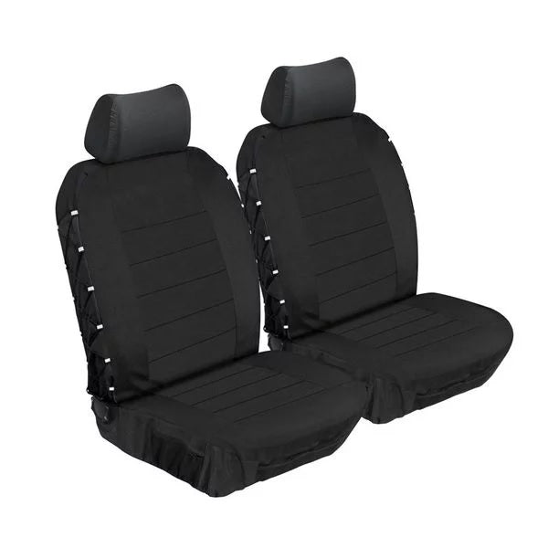 Ultimate HD Front Car Seat Cover Set - Stingray - Black