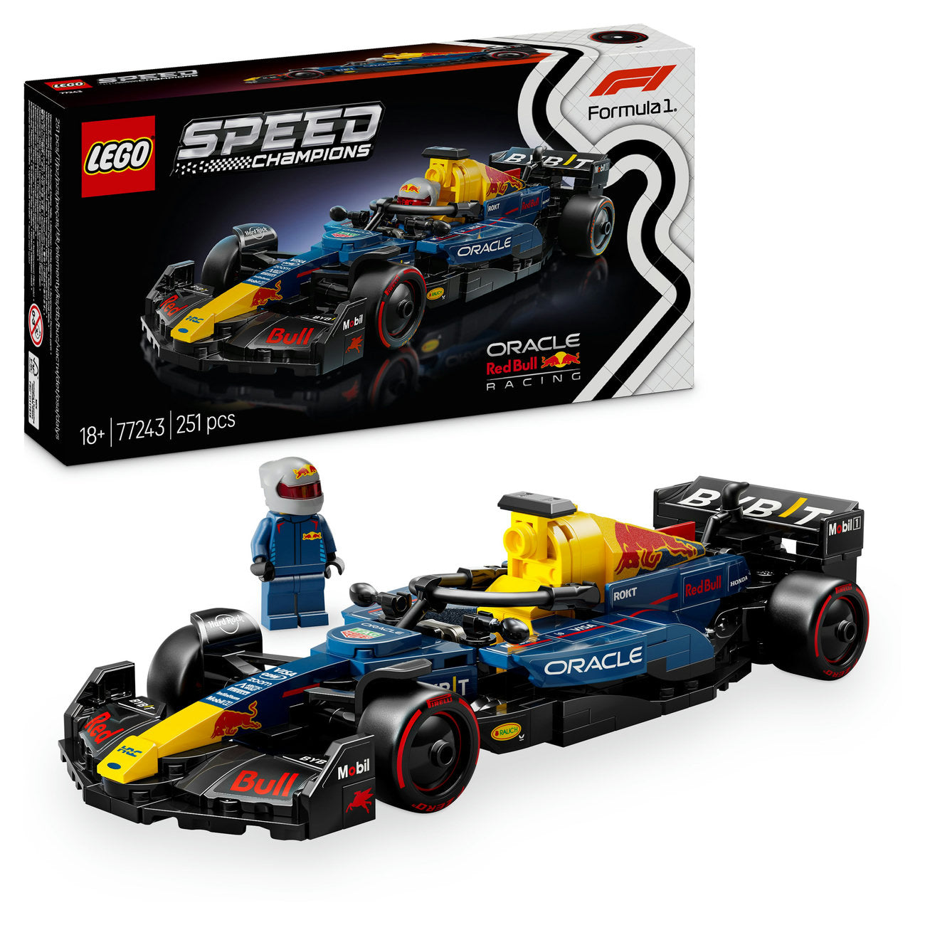 LEGO® Speed Champions Oracle Red Bull Racing RB20 F1® Race Car Vehicle Set 77243