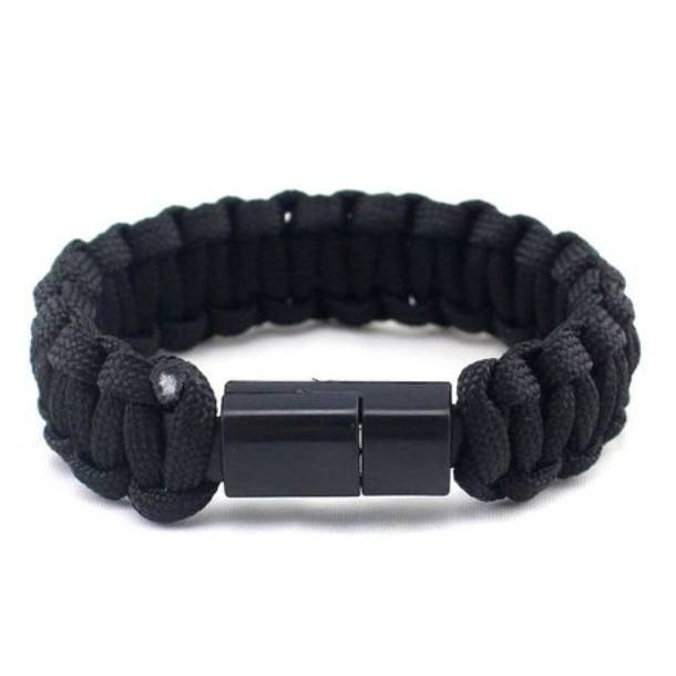 PARACORD BRACELET WITH USB CHARGER FOR I PHONE