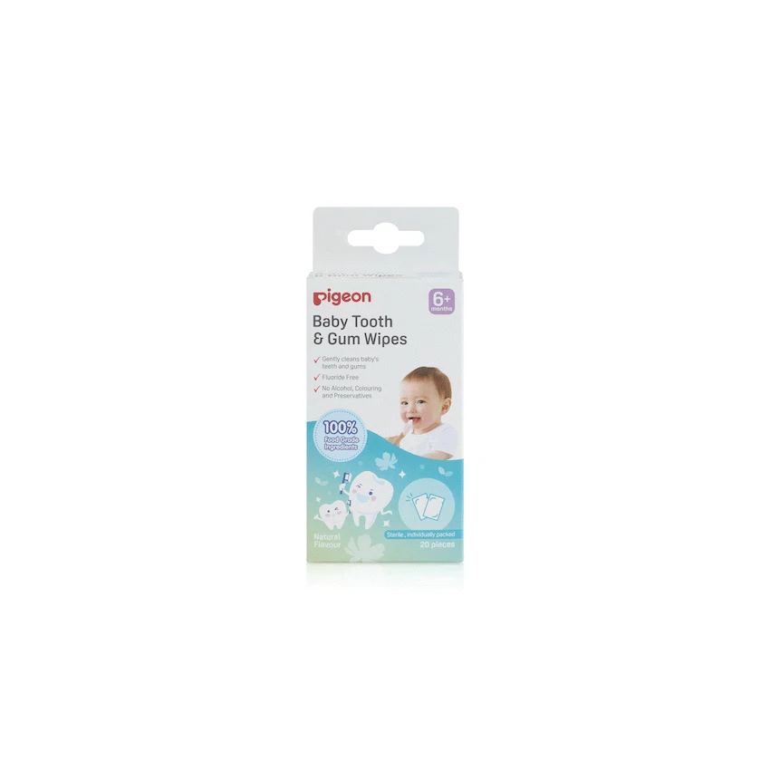 Pigeon Baby Tooth & Gum Wipes - Natural (20 Pcs)